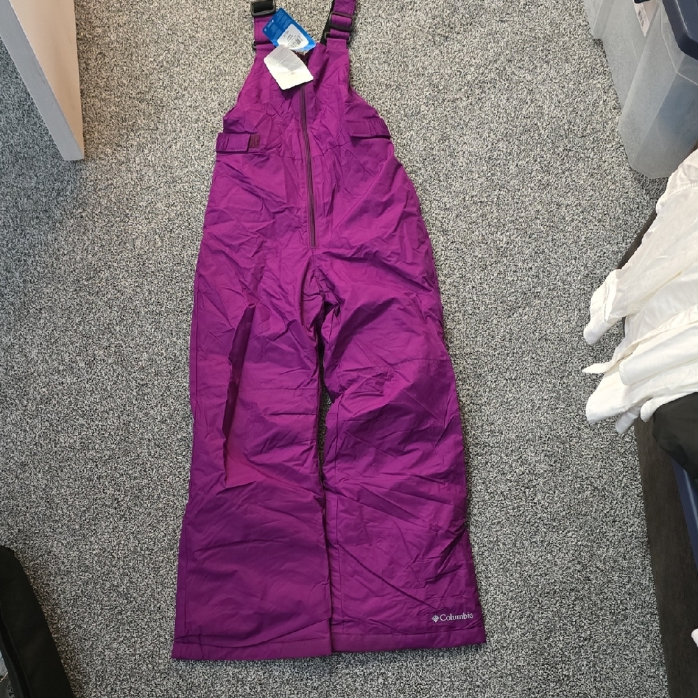 Columbia Kids' Vibrant Purple Snow Bib